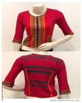 DSBL-12335 - Pink &  Pure Cotton Blouse