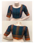 DSBL-12504 - Blue &  Pure Cotton Blouse