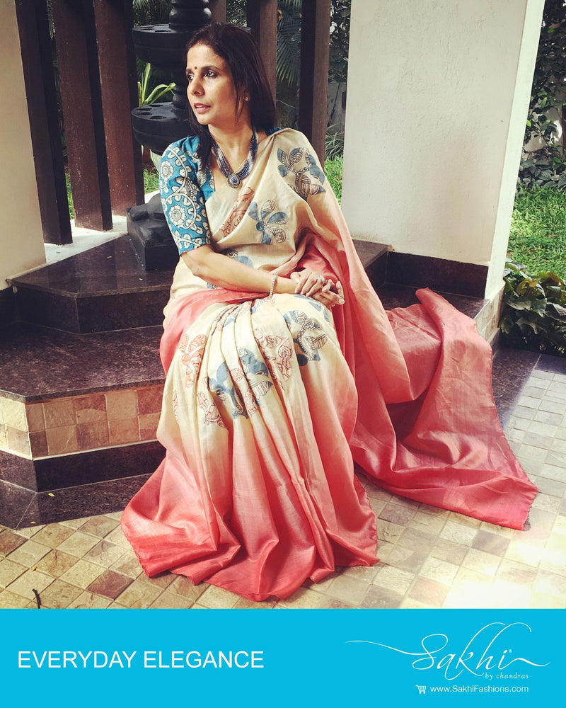 EDEP-15931 Tussar Silk Saree
