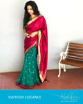 EE-Q18096 Red Green Kanchi Sari