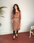 EE-R0007 - Brown & Black  Cotton Top