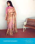EE-R1072 Pink Organza Sari