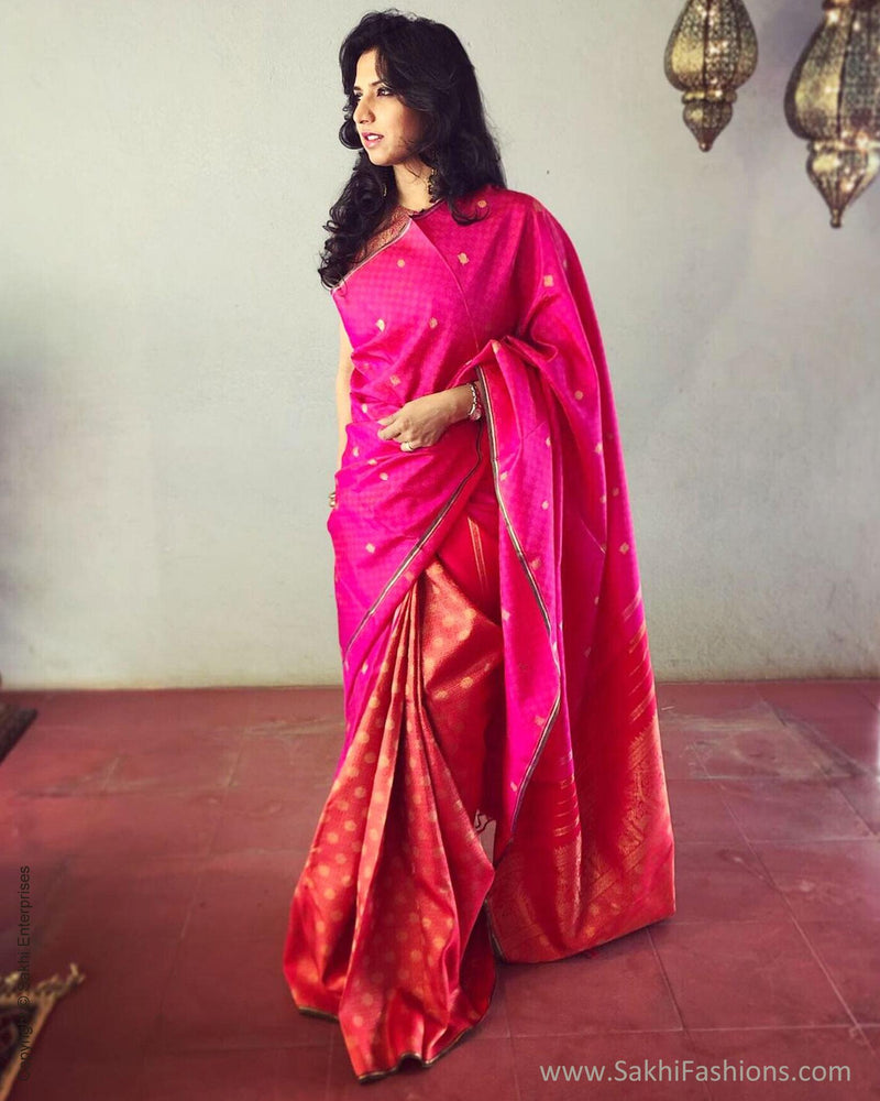 EE-R13610 Pink Kanchi Saree