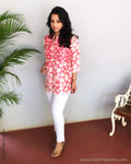 EE-R15542 - Pink &  Pure Silk Top