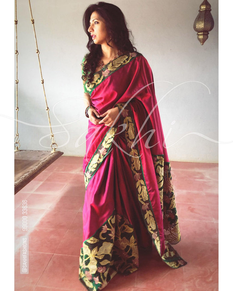 DP-Y05139 Peach Kanchi sari
