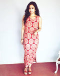 EE-R24054 - Maroon &  Cotton Dress