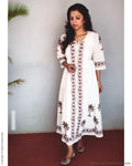 EE-R24354 - Cream &  Pure Cotton Dress