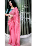 EE-R25084 Peach Georgette saree