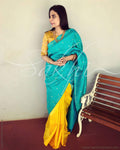 EE-R3526 - Blue & Yellow Kanchivaram Saree