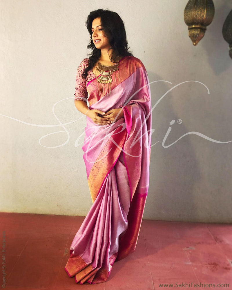 EE-R3660 Pink Kanchi Saree