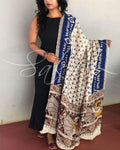 EE-R4419 Blue print Dupatta