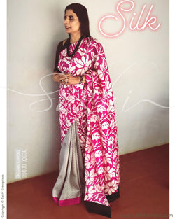 EE-R5153 Black pink sari