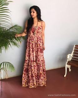 EE-S12191 - Beige &  Cotton Dress