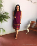 EE-S12356 Purple Cotton Dress