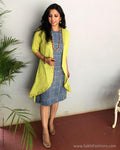 EE-S12573 - Parrot Green &  Pure Cotton Jacket