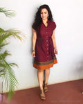 EE-S12612 - Megenta Pink &  Pure Cotton Top