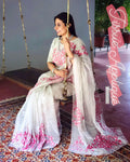 EE-S12960 Silver Tissue saree