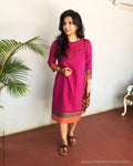 EE-S14825 Pink Cotton Dress
