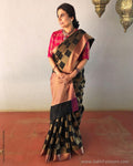 EE-S18073 - Black Banarsi silk saree