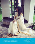 EE-R3002 - Cream & Gold Pure Silk Kota Saree