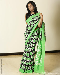 EEQ-3983 Green Double ikkat