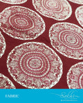 FB-Q11839 - Maroon &  Cotton Fabric