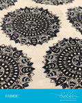 FB-Q11845 - Beige &  Cotton Fabric