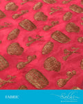 FB-Q18449 - Peach &  Silk Fabric