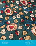 FB-Q19147 - Green &  Pure Silk Fabric