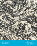 FB-Q24770 Black Cotton Silk Fabric