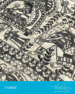 FB-Q24770 Black Cotton Silk Fabric