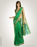 Green & Gold Pure Uppada Silk  Saree