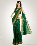 BGN-4879 Green & Gold Pure Uppada Silk  Saree