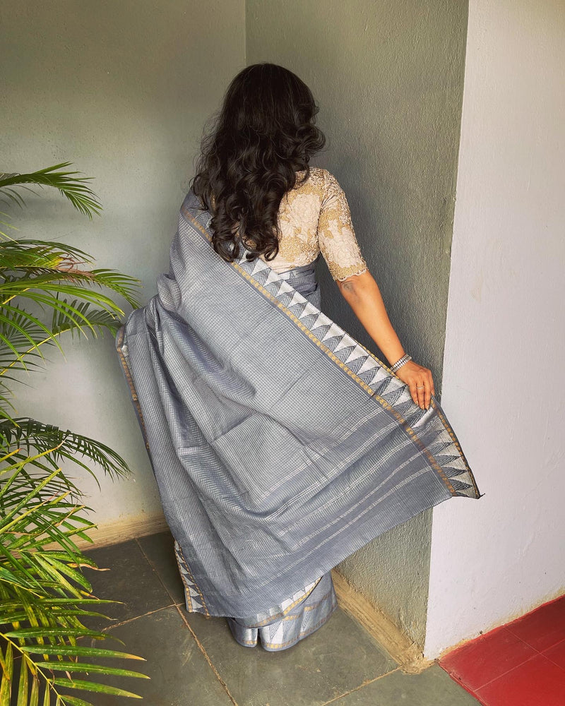 EE-V08574 Grey Madurai Cotton
