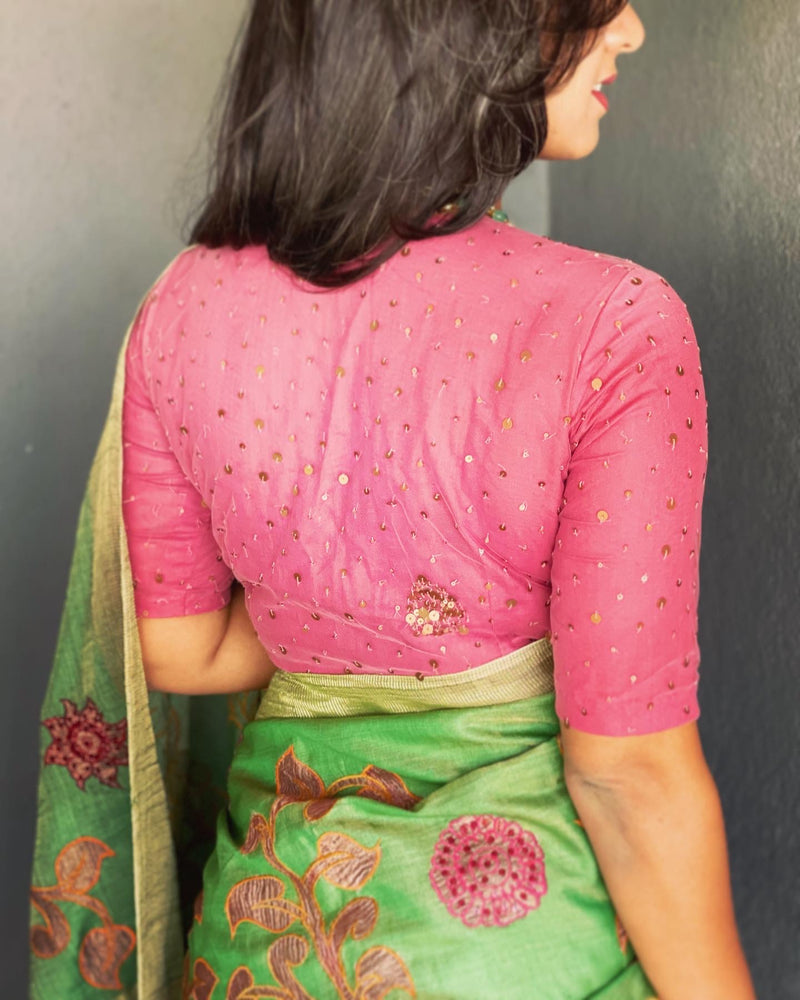 EE-V01366 Green Tissue Applique