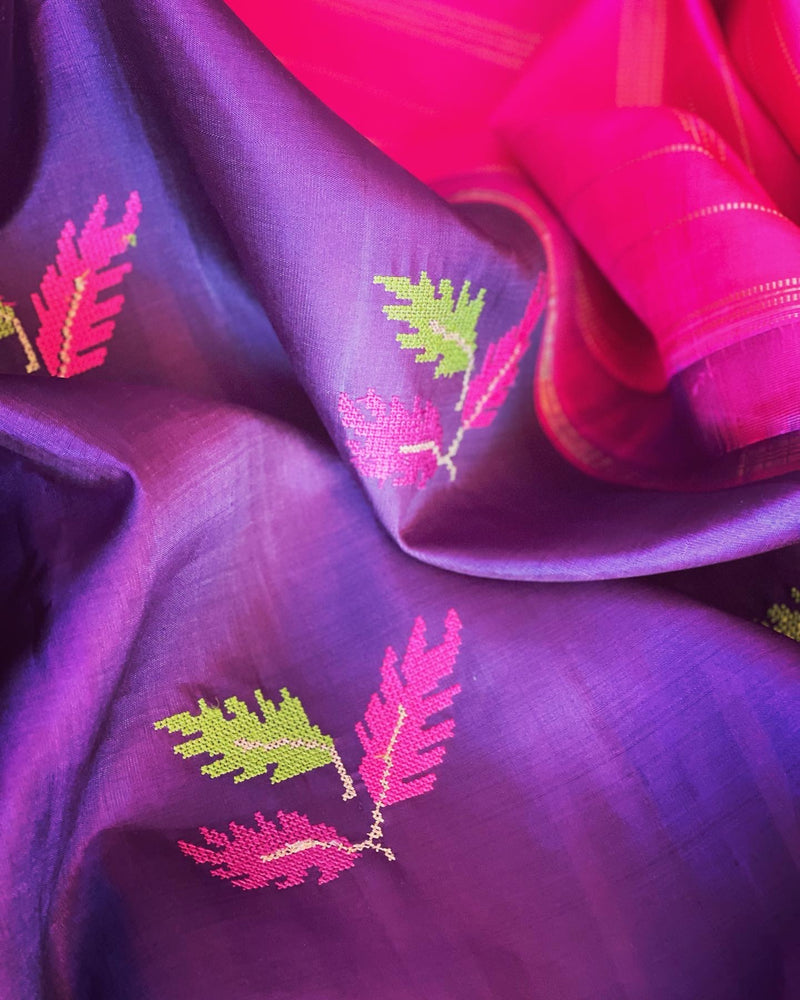 EE-V18444 Purple CrossStitch Kanchi