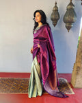 EE-V13077 Purple Kanchi Sari