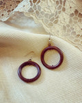 AJ-V08507 Wood Hoop Earring
