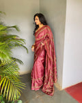 EE-V08319 Tussar CutWork Saree