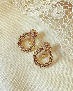 AJ-V04270 Gold earrings