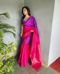 EE-V05483 Purple Pink Kanchi Sari
