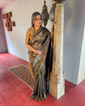 EE-V13414 Copper Kanchi saree