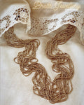AJ-V09587 Gold brass Mala long
