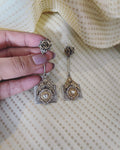 AS-V62704 Pearl Silver Earring