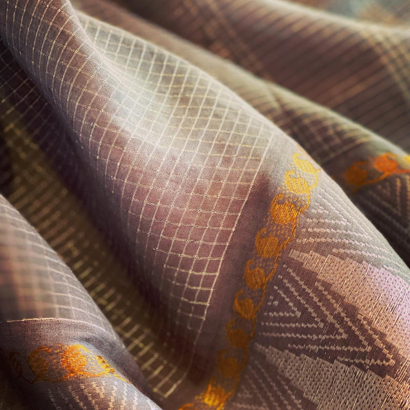 EE-V08574 Grey Madurai Cotton