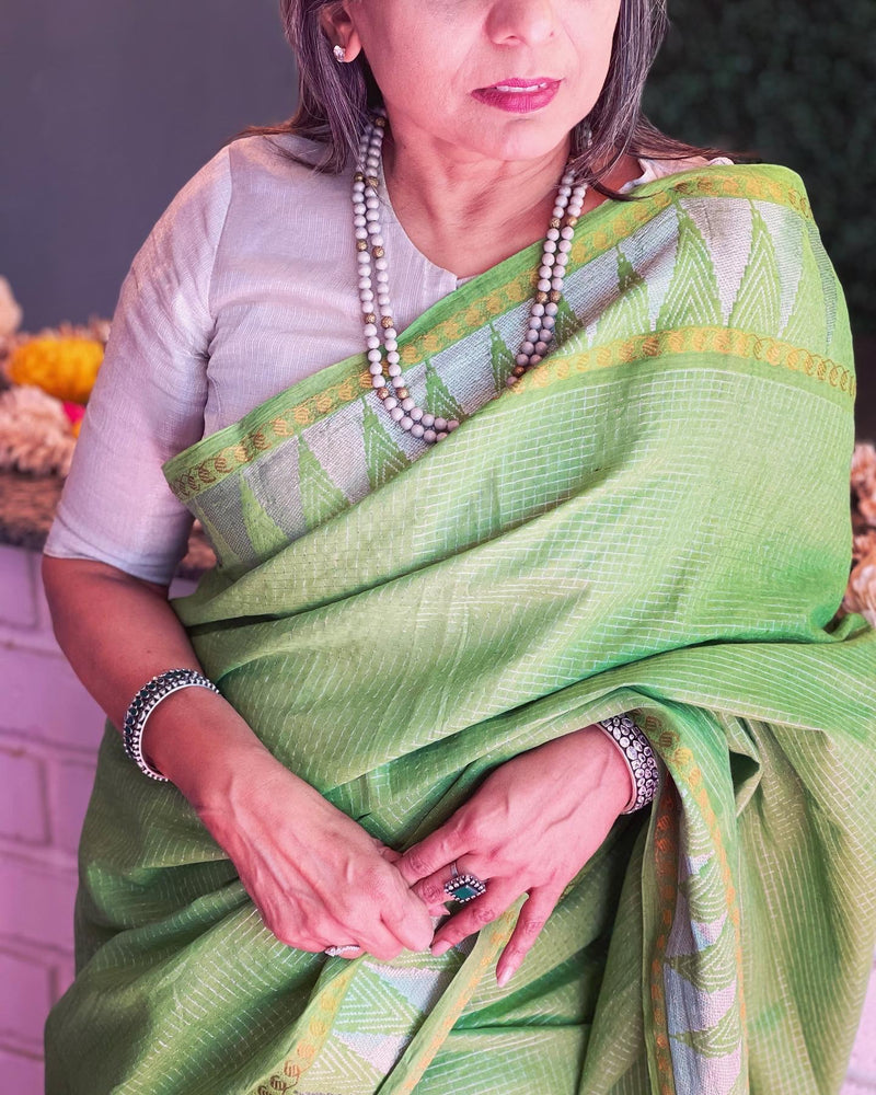 EE-V08575 Green Madurai Cotton