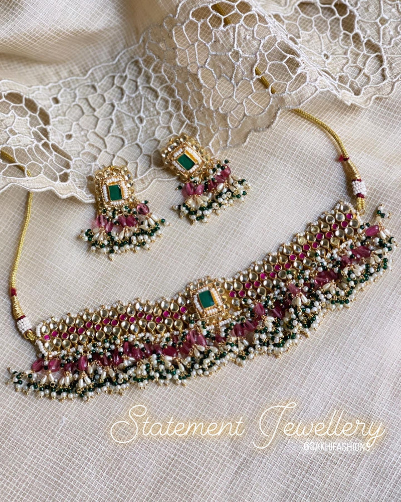 AJ-V17048 Pearl necklace set