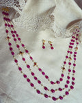 AJ-V17131 Ruby Necklace Set