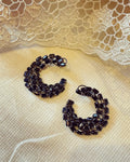 AJ-V04279 Black Statement Earring