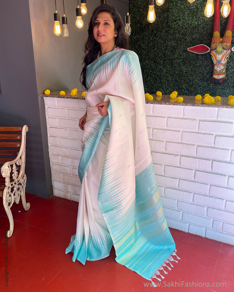 EE-S58556 Cream Blue Kanchi
